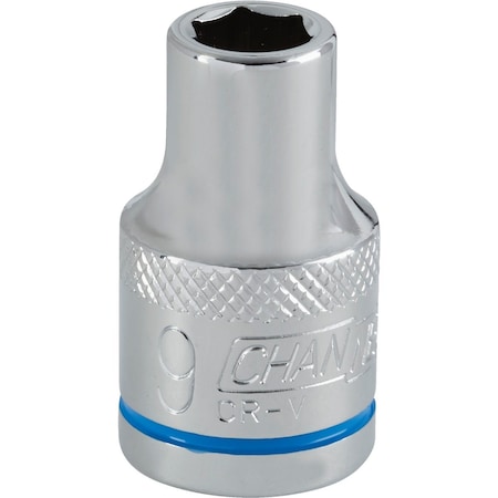 Channellock 1/2'' Drive 9 mm 6-Point Shallow Metric Socket 302792