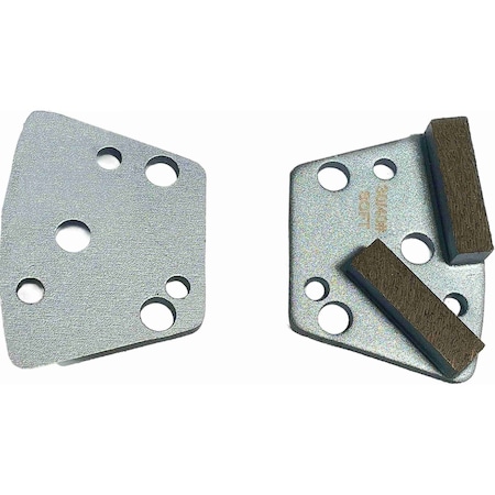 Vantage Product Diamond Grinding Disc for Trapezoid Grinders, 2 Bar Segment, 30/40 Grit, Soft Bond M-TQC10-2B3040-S