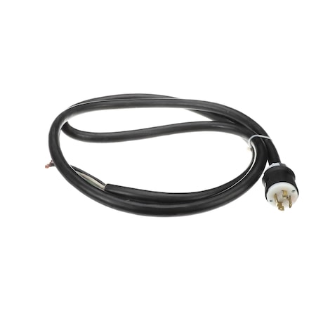 Blodgett Power Cord with L16-30P Male Plug, 8AWG, 30 Amp, Twist Lock, 480V 3 Phase Units 100607