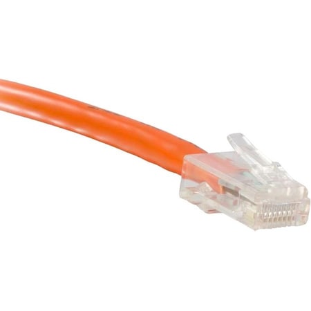 Enet Cat6 Orange 1 Foot Non-Booted (No Boot) (Utp) High-Quality C6-OR-NB-1-ENC