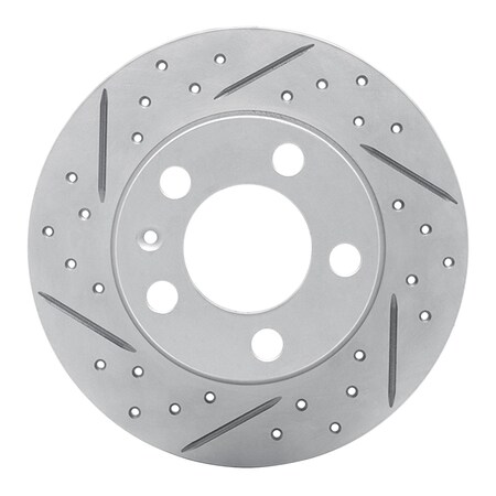 Dynamic Friction Co DFC Geoperformance Rotor - Drilled and Slotted 830-74019L