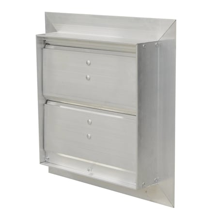 Canarm Manual Damper, Aluminum, Square SR3210X10