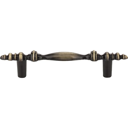 Hardware Resources Elements Kingsport 4-3/8'' Overall Length Brushed Antique Brass Baroque Cabinet Pull 1018-AB