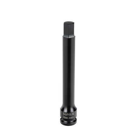 Sunex 1/2 in Dr 14Mm Hex Impact Socket, 6 in 26497L