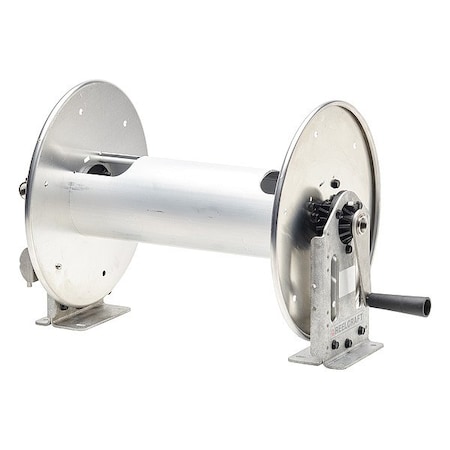 Reelcraft Hand Crank Hose Reel, Silver, 24 lb C23018 310