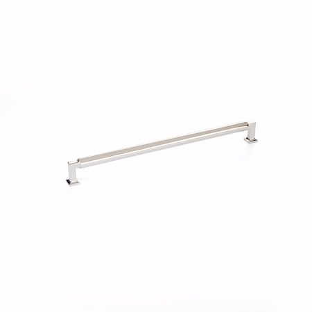 Schaub 12in Center to Center Haniburton Cabinet Pull Polished Nickel Finish 481-PN