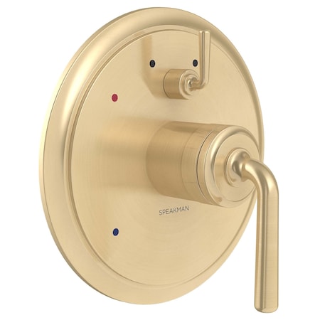 Speakman Diverter Shower Valve Trim, Round, Lever Handle, Brushed Bronze CPT-4640-BBZ