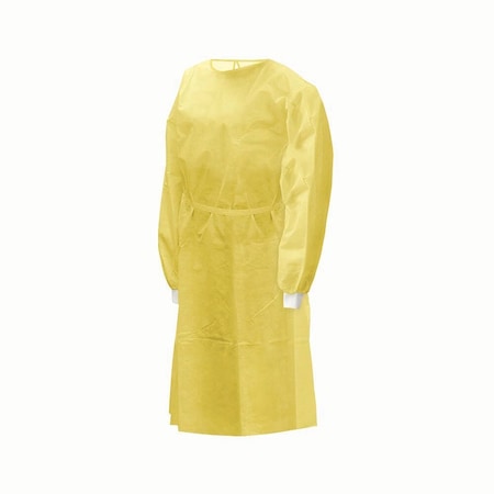 Jorgensen Laboratories Isolation Gown, Yellow, 50PK J0736