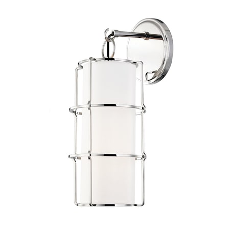Hudson Valley Lighting Sovereign 1 Light Wall Sconce 7 In. Polished Nickel 1500-PN