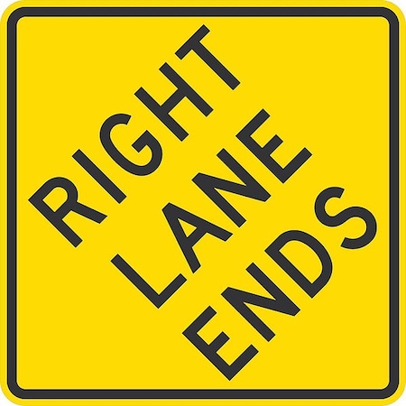 Lyle W9-1R, Right Lane Ends G-15365-HI_30x30