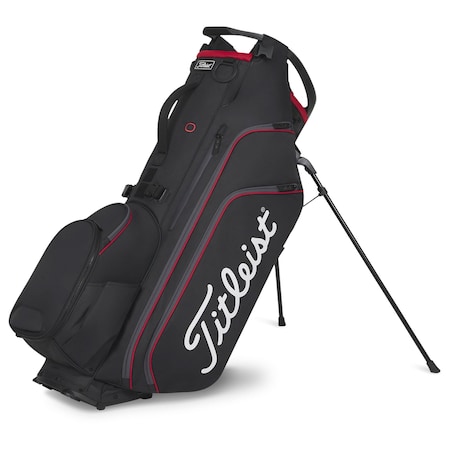 Titleist Hybrid 14 2026 Stand Bag - Black/Black/Red 114653