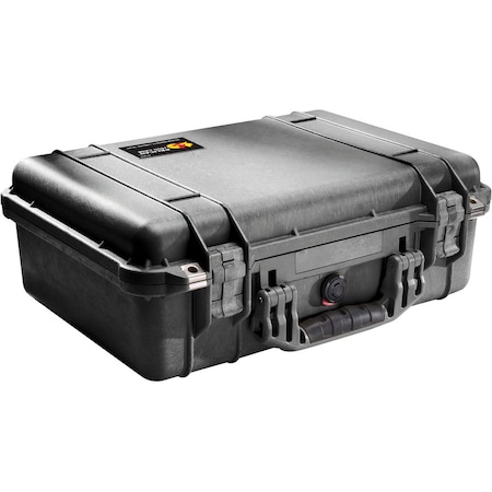 Pelican Products Pelican 1500 Watertight Medium Case With Foam 16-3/4" x 11-3/16" x 6-1/8", Black 1500-000-110