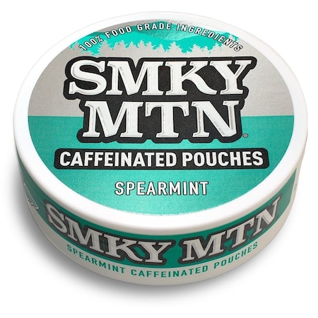 Smokey Mountain 03790 Caffeinated Pouch, Spearmint, 15 Count, Can 1790