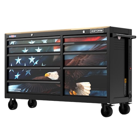 Craftsman Rolling Tool Cabinet, 37 1/2" H, 63" W CMST98279P