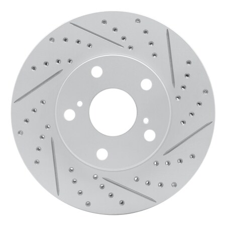 Dynamic Friction Co DFC Geoperformance Rotor - Drilled and Slotted 830-76052R