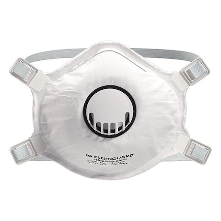 Kleenguard Particulate Respirator, P95, Nuisance Organic Vapor, Exhalation Valve, Molded, Adj, Nose Clip, PK 80 55931