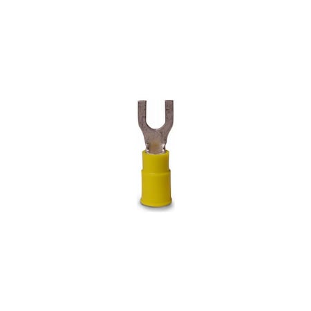 Gb Spade Terminal, 600 V, 12 to 10 AWG Wire, #8 to 10 Stud, Yellow, 14PK 20-116