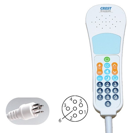 Crest Healthcare Pillow Speaker, 8 ft Cable L EN0601EXAAXXXXZE1