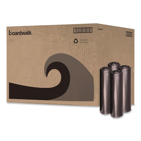 Boardwalk 60 gal Trash Bags, 47 in x 38 in, Extra Heavy-Duty, 1.2 mil, Black BWK 519