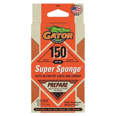 Gator Finishing 3X5X1 150G Sand Sponge 7364
