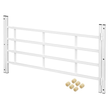 Primeline Tools 21 in., White Painted Carbon Steel, Hinged 4-Bar Window Grill (Single Pack) S 4780