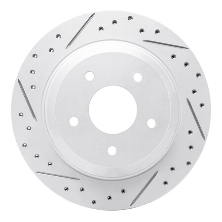 Dynamic Friction Co DFC Geoperformance Rotor - Drilled and Slotted 830-47022L