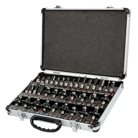 Trend Tool Technology 35 Piece Router Bit Starter Set, 1/2 Inch Shank, TCT, Aluminum Case Included, SET/SS35X1/2TC U*SET/SS35X1/2TC