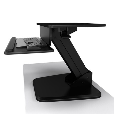 Tygerclaw 33.7 in. Sit-Stand Desktop Workstation Stand, Black TYDS10016BLK