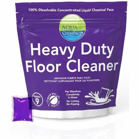 Diversey Aqua ChemPacs Heavy Duty Floor Cleaner, Lavender Scent, 100PK 9320928