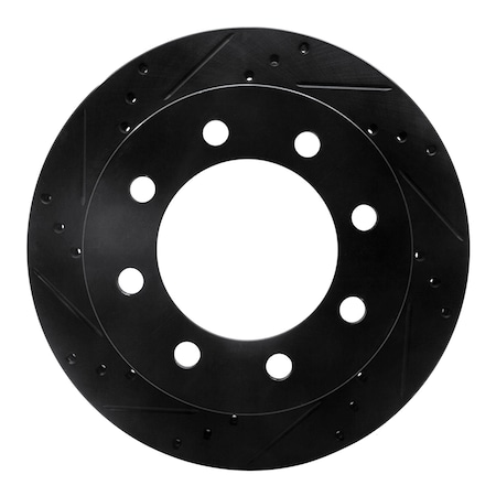 Dynamic Friction Co DFC Brake Rotor - Drilled and Slotted - Black 633-40088L