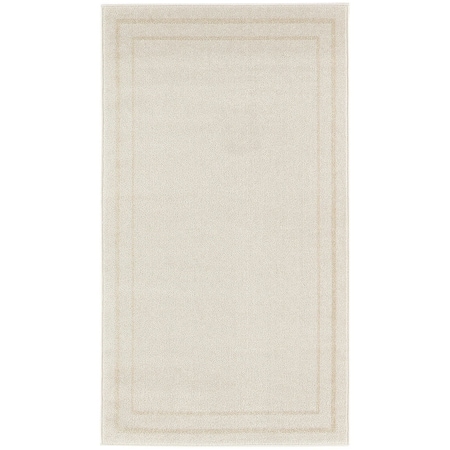 Homeroots 3' X 5' Ivory And Gold Indoor Outdoor Area Rug 572344