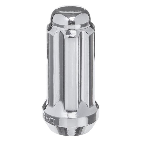 West Coast 0.56 x 18 in. Cone Seat Spline Closed End Lug Nuts for 1965-1987 Chevy CK Pickup, Chrome WCW-W1916ST