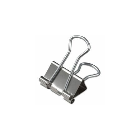 Universal Binder Clips in Dispenser Tub, Small, Silver, 40PK UNV11240