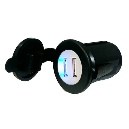 Switch Components USB-A Dual Port: 2.1A Total Shared Power A2-USB2-1-B