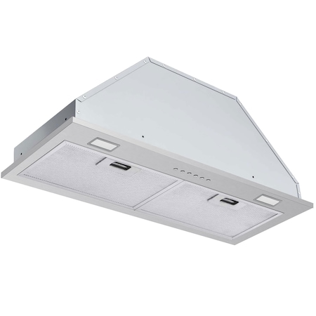 Victory 27-Inch 600 CFM Insert Range Hood in Stainless Steel, LED Lighting Q1-27