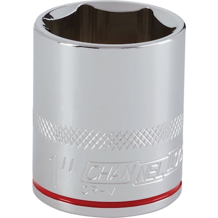 Channellock 1/2'' Drive 1'' 6-Point Shallow Standard Socket 302778