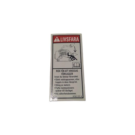 Cnh DECAL, CNH OEM 87621197 87621197