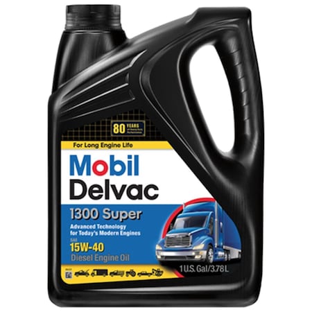 Mobil MO01304G Gallon 15W40 Super Diesel Engine Oil, 4PK 197602