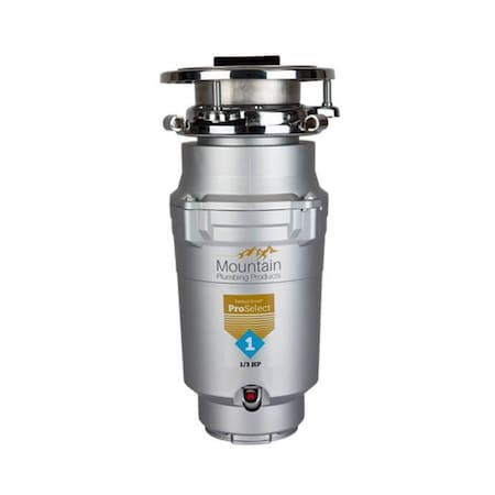 Mountain Plumbing Perfect Grind ProSelect 1 Waste Disposer - Continuous Feed 3-Bolt Mount 1/3 HP PROSELECT1