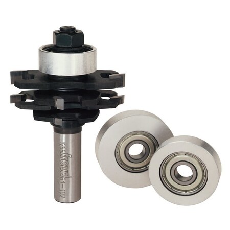 Diablo Stacked Slotting Set, 2 in Dia Cutter, 1/8 to 23/32 in L Cutting, 3-1/4 in OAL, 1/2 in Dia Shank 61-102