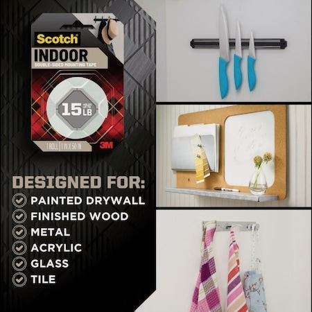 Scotch -Mount 1''x55'' Indoor Double-Sided Mounting Tape, 3PK 214H-3PK-DC