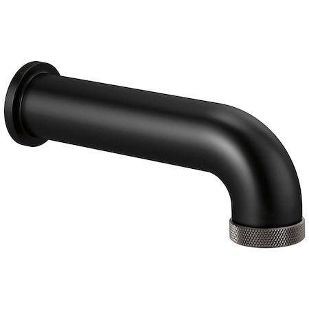 Brizo Litze Litze Diverter Tub Spout Matte Black/Luxe Steel RP81437BLSL