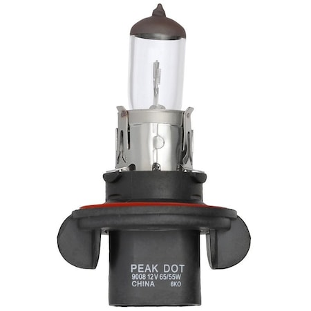 Eiko Peak Automotive Headlamp, 12.8 V, 55, 65 W, Halogen Lamp, Gray 9008-BPP