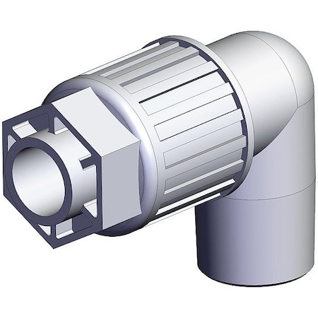 Smc High Purity Tube Fitting, Adapter, PFA LQ3L4C-MN