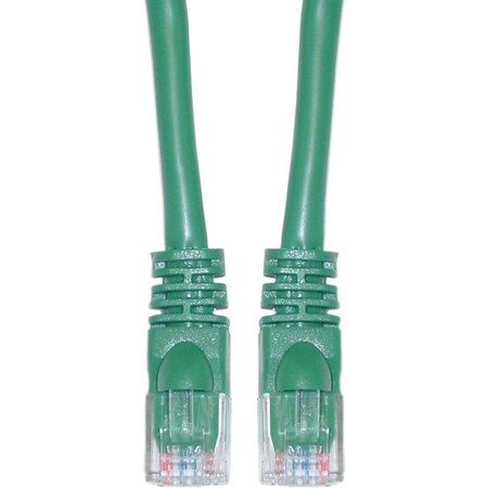 Cable Wholesale Cat5e Green Copper Ethernet Patch Cable, Snagless/Molded Boot, POE Compliant, 6 foot 10X6-05106