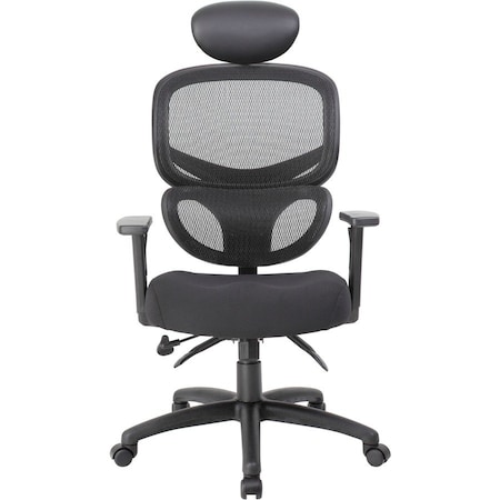 Boss Mesh Task Chair, Adjustable, Black B6338-HR