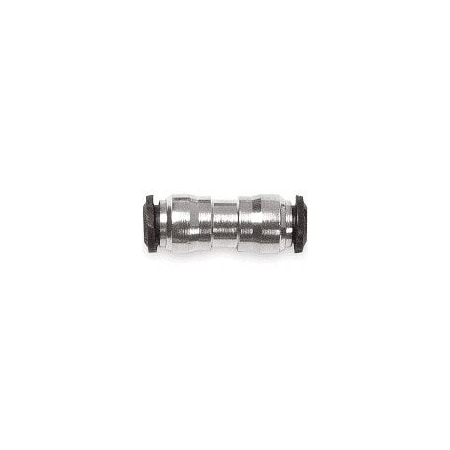 Usa Industrials Push to Connect Tube Fitting, Nickel Plated Brass w/ Plastic Release Ring, Bulkhead Union, 3mm ZUSA-TF-PTC-NPBR-229