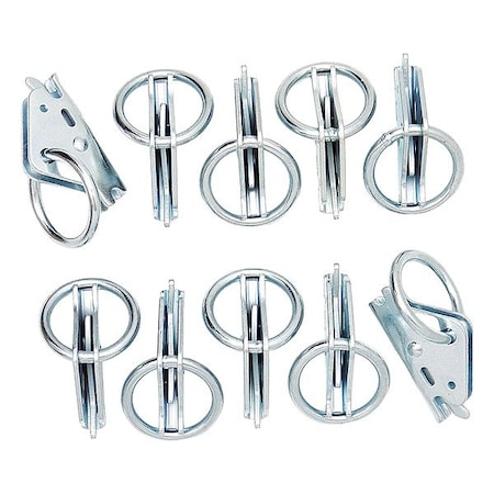 Snap-Loc E-Fitting with Ring, 1/2" W, 1,000 lb, PK10 SLCAEARIT10