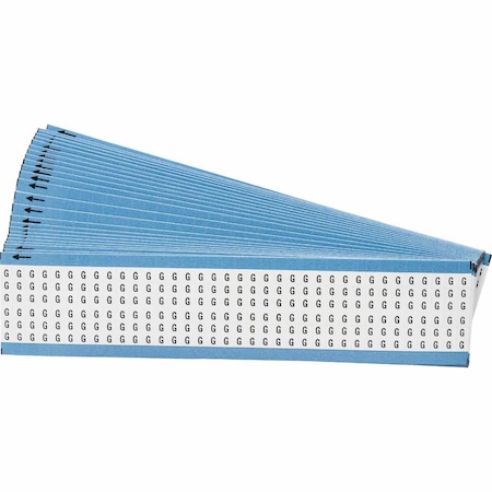 Brady Alphabetical Vinyl Cloth Upper Case Wire Marking Cards, Pack of 25 Cards, 25PK WM-G-PK