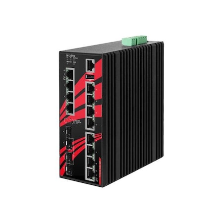 Antaira 16-Port Industrial Gigabit Managed Ethernet Switch, with 12*10/100/1000Tx LMX-1604G-4XS-T